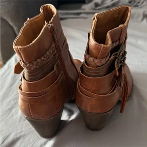 $80 NEW Jellypop Women's Jennifer Heeled Ankle Boots western 10 thumbnail 6