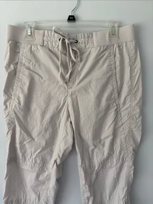 Lou & Grey 100% Cotton Utility Jogger Pants Size Medium Neutral Beige Gorpcore thumbnail 4