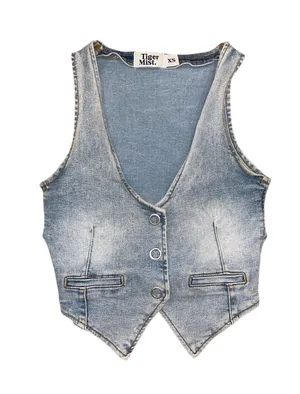 Tiger Mist Denim Vest Tank thumbnail 1
