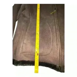 Jones New York Womens Brown Long Sleeve Hooded Fleece Full-Zip Jacket Size M thumbnail 5