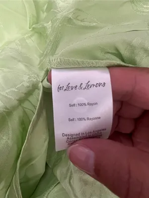NWT For Love & Lemons Ilana jacquard Midi Dress in Green size M thumbnail 15