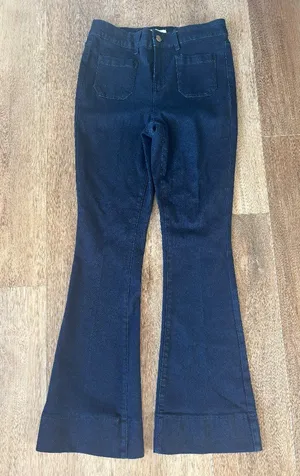 Bleu Dark Wash Flare Jeans - Size 6 thumbnail 1