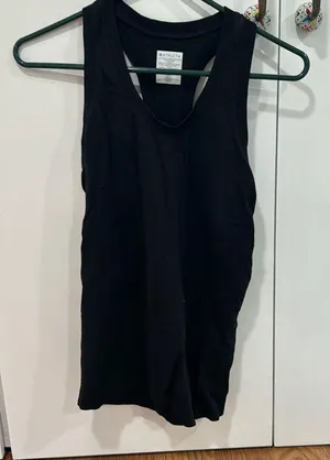 Small black Athleta racer back tank thumbnail 1