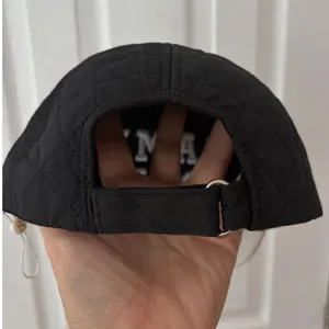 Anthropologie Brand Shiraleah Game Day Quilted Baseball Black White Adjustable thumbnail 2