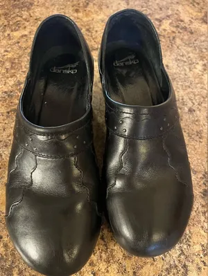 Dansko Black‎ Leather Women's Mules thumbnail 1