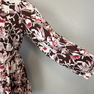 Chelsea28 Womens Floral Tiered Long Sleeve Mini Dress Size M Brown Floral Pocket thumbnail 3
