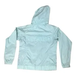 Columbia Women Hooded Rain Jacket Size M Light Blue Outdoor Jacket Zipper Front thumbnail 5