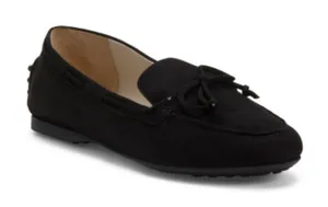 Amalfi by Rangoni Firenze made in Italy black suede woman’s bow flats size 7 NEW thumbnail 1