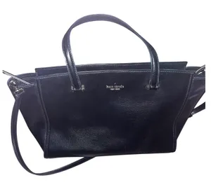 Kate Spade Hayden Jackson Street Leather Satchel Black thumbnail 1