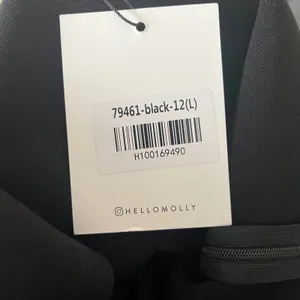 Hello‎ Molly Noticed Dress Black Halter Neck Ruched Mini Dress Womens Size 8 L thumbnail 6