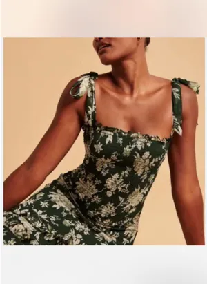 Abercrombie Midi Floral Dress thumbnail 2