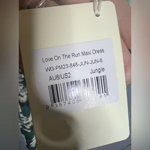 Peppermayo Exclusive NWT Love On The Run Maxi Dress - Jungle. Size 2 thumbnail 9