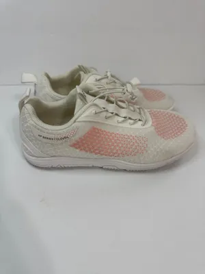 hike Women’s White Athletic Sneakers with Pink Mesh Details thumbnail 5