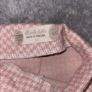 Altar'd State Pink Houndstooth Skort with Button Accents Preppy Style Size M thumbnail 2
