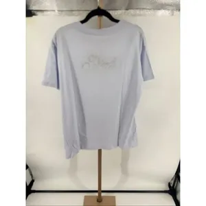 Victoria’s Secret PINK Campus T Shirt M Blue Short Sleeve Glitter Logo Top thumbnail 8
