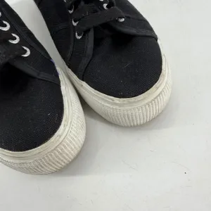 Superga Platform‎ Sneakers Women 39.5 Black Canvas Chunky Streetwear Size 8.5 thumbnail 11