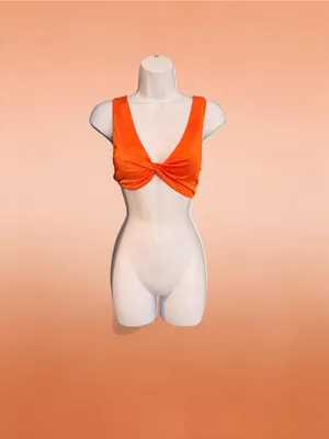 superdown- Joana Crop Bright Orange Twist-Front Size XS thumbnail 4