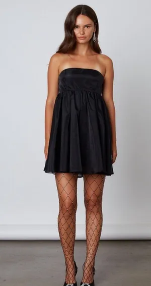 Cotton Candy LA Strapless Organza Babydoll Dress thumbnail 2