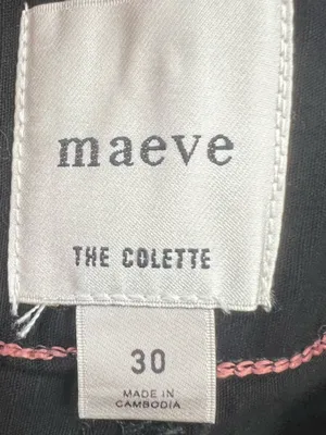 Anthropologie Maeve Colette black stretch pants sz 30 thumbnail 4