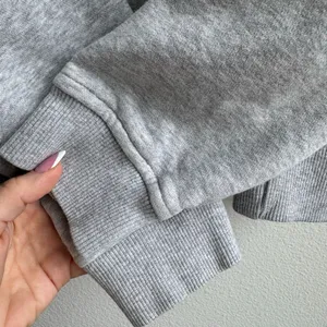 Vuori Restore Half Zip Organic Cotton Fleece Light Gray Size Medium Relaxed Fit thumbnail 3