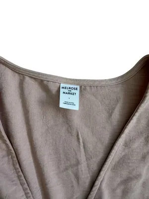 MELROSE & MARKET Light Blush Pink Crop Top Size Large thumbnail 3