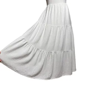 Sadie & Sage White Cottagecore Puff Sleeve Tie‎ Back Midi Dress Boho Prairie S thumbnail 3