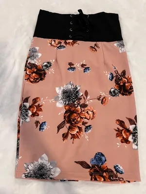 Potters Pot Floral mid skirt Size M By Potter Pot thumbnail 1