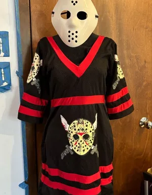 Sexy Friday The 13th Jason Voorhees Halloween Costume thumbnail 1