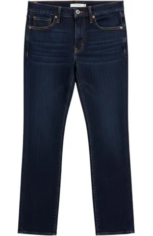 Levi's 505 Straight Jeans Womens 28 Dark Wash Blue Indigo Excellent‎ Denim thumbnail 1