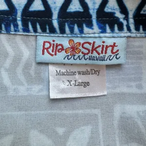 RipSkirt Hawaii Wrap Skirt XL Length 1 Pacific Tapa Blue Quick Dry Beach Travel thumbnail 3