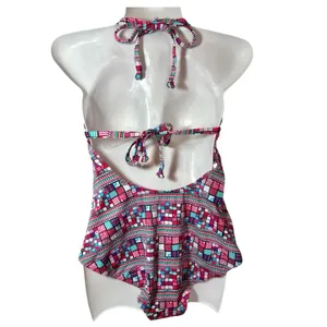 SUNSEEKER Australia NWOT Geometric Print Halter One-Piece Swimsuit thumbnail 3