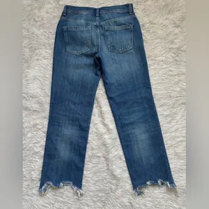 We The Free Free People Blue Women’s Maggie Ripped Straight Leg Jeans Size 25 thumbnail 2