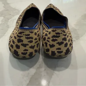 Rothy's Retired “The Point” Pointed Leopard Print Slip On Ballet Flats Womens 10 thumbnail 4