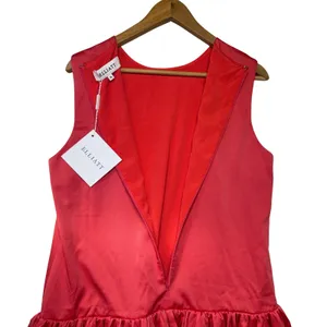 ELLIATT Jubilee Dress Melon Pink Red Sleeveless Drop Waist‎ Mini Dress XL NEW thumbnail 8