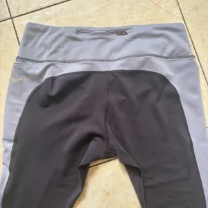 Nike Dri-FIT Womens XL Leggings Grey‎ Purple Geometric Training Tights Athletic thumbnail 9