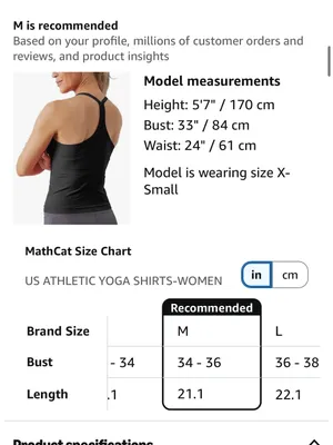 Amazon workout tank Blue Size M thumbnail 4
