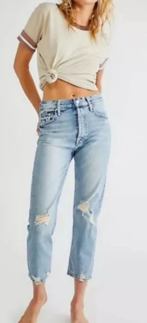 MOTHER Superior The Tomcat The Confession Distressed Women’s Size 29 High Rise thumbnail 1