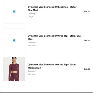 Gymshark NWOT Vital seamless crop 2.0 top in baked maroon marble ( discontinued) thumbnail 5