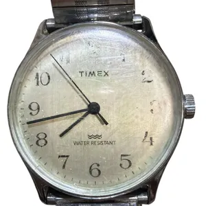 Timex Vintage Water Resistant Watch Silver Tone Expansion Band thumbnail 4