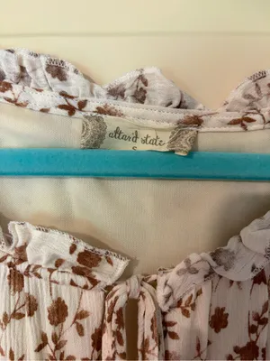 Altar’d State Flowy Brown Floral Boho Mini Dress Size S thumbnail 3