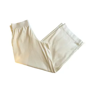 Haven Well Within White Knit Lounge Pants Small Wide Leg Travel Cotton thumbnail 3