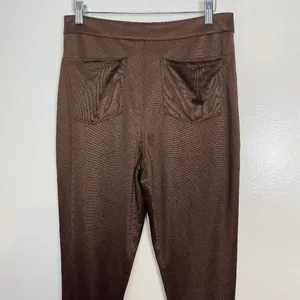 SKIMS Disco Skinny Pants in Cocoa Size Large thumbnail 9