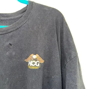 Harley Davidson HOG Distressed‎ Cropped T Shirt Black 3XL Official Riding Club thumbnail 2