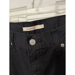 Levis 80s Mom Jeans Black High Waisted Tapered Leg Denim‎ Pants Size 32 thumbnail 3