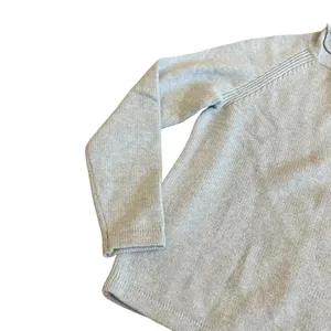 J. Crew Always Light Blue Merino Wool Pullover Sweater Mock Neck Cozy Sz Small thumbnail 4