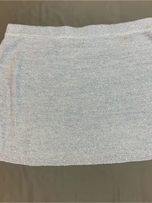Wild Fable Silver‎ Sparkle Coquette Womens XL Retro 90's Revival Mini Skirt thumbnail 7