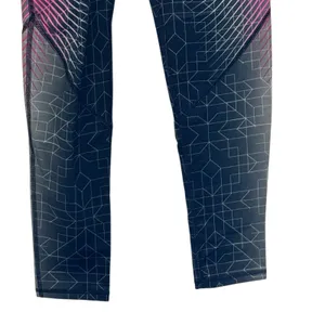 Nike Pro Women's Leggings‎ Dri Fit Compression Graphic Workout Pink Black Medium thumbnail 3