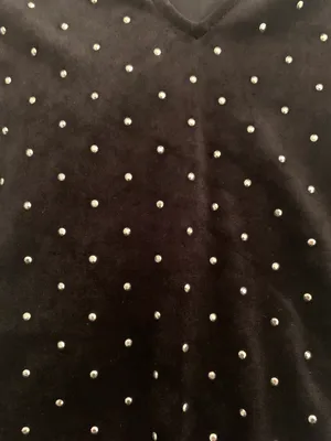 Rhinestone Velvet Bodysuit thumbnail 3