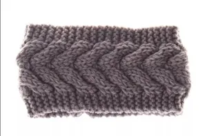 NEW!! Knitted Dark Gray Head Warmer thumbnail 2