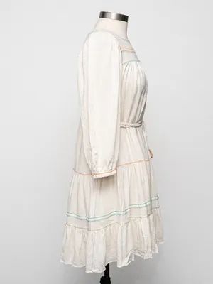 Current Air  - Tiered Mini Dress with Braided Belt thumbnail 5